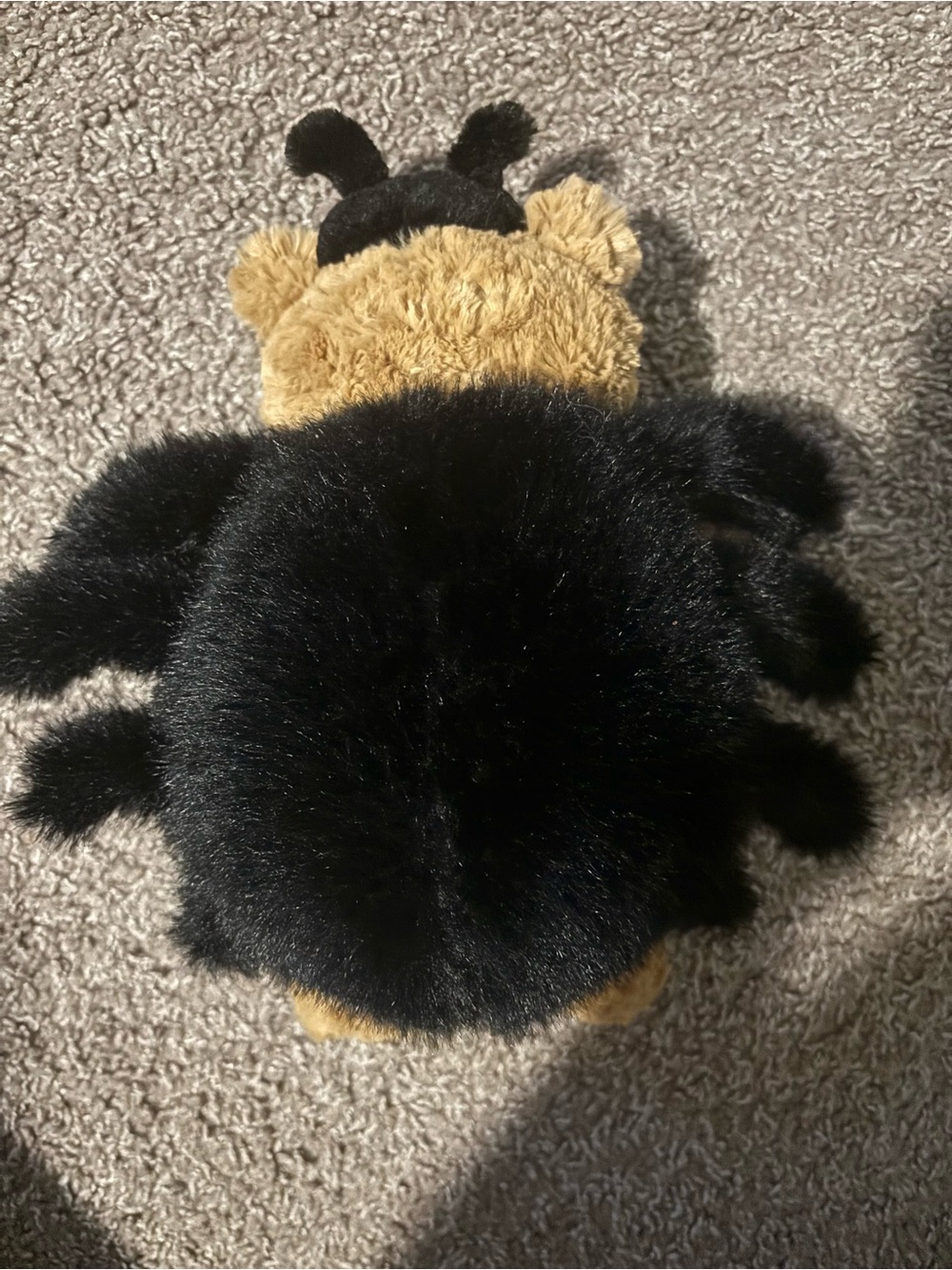 Jellycat Two-Tone Brown and Black Plush Bear - Picture 2 of 3